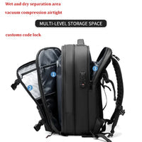 Vbag vacuum backpack - vacuuming travel backpack