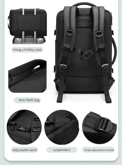 Vbag vacuum backpack - vacuuming travel backpack